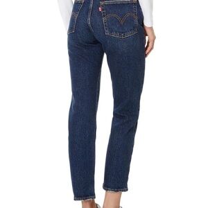 Levi's Premium Wedgie Straight Ankle Jeans in dark wash